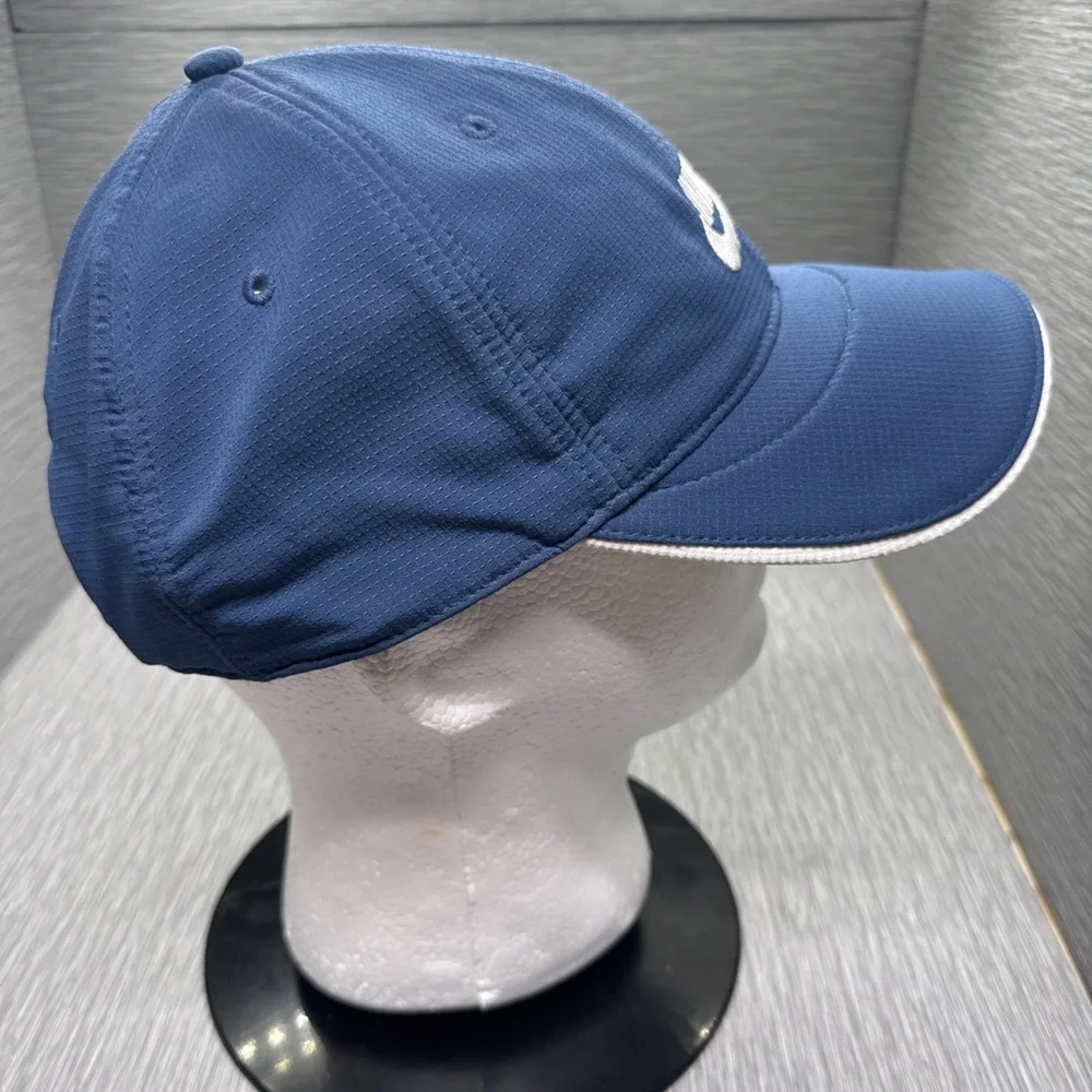 Nike Golf‎ Hat Adjustable Blue White Embroidered Swoosh Logo Strapback Cap